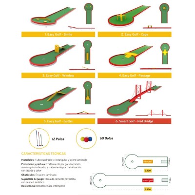 Easy Golf Basic x5 + x1 Smart Mini Golf